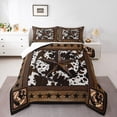 thumbnail image 1 of Castle Fairy Retro Texas Star Bedding Comforter Set 2pcs for Female Men,Cow Print Twin Comforter Sets Microfiber,Western Vintage Aesthetic Breathable Bedding Set,Ultra Soft Home Decor, 1 of 8