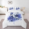 thumbnail image 1 of Castle Fairy Romantic Flowers Queen Comforter Set,Valentine's Day Bedding Comforter Set, 1 of 8