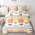 thumbnail image 1 of Castle Fairy Romantic Love Heart Bedding Comforter Set 7-Piece for Female Men,Happy Valentine's Day King Bedding Sets,Geometric Plaid Stripes Ultra Soft Bed Sheets,Super Cozy Room Decor,Reversible, 1 of 8