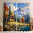 thumbnail image 1 of Castle Fairy Rustic Cabin Curtains Pack of 2 (42x84 Each) for Teens Adults,Moutain Jungle Curtains Blackout,Nature Scenery Bedroom Curtains,Lightweight Room Decor, 1 of 6
