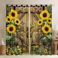 thumbnail image 1 of Castle Fairy Rustic Floral Sunflowers Black Out Curtains for Female Men Adults,Chic Floral Blossoms Curtains Pack of 2 (42x63 Each),Rustic Lodge Cabin Bedroom Curtains,Breathable Home Decor, 1 of 6