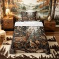 thumbnail image 1 of Castle Fairy Rustic Woodland Spotted Deer Twin Sheets 3pcs for Teens,Natural Forest Bird Bedding,Brown Green,1 Fitted Sheet, 1 Flat Sheet and 1 Pillowcase, 1 of 6