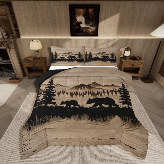 Castle Fairy 2-Piece Twin Bear Safari Animal Comforter Set