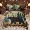 thumbnail image 1 of Castle Fairy Safari Bear Bedding Comforter Set 7 Pieces for Boys Girls,Jungle Animal Full Bedding Set Lightweight,Retro Vintage Aesthetic Fitted Sheet Flat Sheet,Super Cozy Room Decor,Reversible, 1 of 8