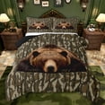 thumbnail image 1 of Castle Fairy Safari Bear Twin Comforter Sets,Abstract Camouflage Bedding Set, 1 of 8