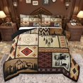 thumbnail image 1 of Castle Fairy Safari Deer Bear 3 Pieces Queen Comforter Set for Teens Adults,Bohemian Tribal Aztec Ultra Soft Bedding Sets,Exotic Style Bedding Comforter Set Breathable,Lightweight Room Decor, 1 of 8