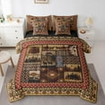 thumbnail image 1 of Castle Fairy Safari Deer Bedding Comforter Set 7pcs for Teens Adults,Hippie Tribal Aztec Queen Bedding Sets Super Cozy,Jungle Animal Queen Sheet Sets,Lightweight Room Decor,Reversible, 1 of 8