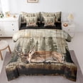 thumbnail image 1 of Castle Fairy Safari Deer Bedding Comforter Set,Jungle Animal King Bedding Sets, 1 of 8
