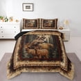 thumbnail image 1 of Castle Fairy Safari Deers Queen Comforter Set,Woodland Animal Bedding Comforter Set, 1 of 8