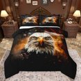 thumbnail image 1 of Castle Fairy Safari Eagle Full Size Comforter Sets 3-Piece for Boys Girls,USA Flag Bedding Comforter Set,Vintage Aesthetic Lightweight Bedding Sets,Super Cozy Room Decor,Reversible, 1 of 8