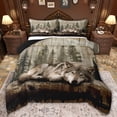 thumbnail image 1 of Castle Fairy Safari Wolf Full Size Comforter Sets,Jungle Animal Bedding Sets, 1 of 8