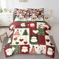 thumbnail image 1 of Castle Fairy Santa Claus 7pcs Bedding Comforter Set for Kids,Geometric Plaid Queen Bedding Sets Super Cozy,Love Heart Print Queen Sheet Sets,Luxury Bedroom Decor, 1 of 8