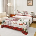 thumbnail image 1 of Castle Fairy Santa Claus Deer 4pcs Bed Sheets for Teens Boys Girls,Geometric Plaid King Sheets,Merry Christmas Super Cozy Sheet Set,Microfiber Bedroom Decor, 1 of 7