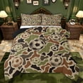 thumbnail image 1 of Castle Fairy Soccer Ball Gamer Twin Comforter Sets,Abstract Geometric Camo Bedding Set, 1 of 8