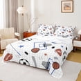 thumbnail image 1 of Castle Fairy Soccer Basketball Football 4pcs Bed Sheets for Teenagers,Sport Theme King Sheets,Ball Gamer Super Cozy Sheet Set,Super Cozy Room Decor, 1 of 7