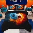 thumbnail image 1 of Castle Fairy Soccer Twin Comforter Sets,Abstract Flame Water Bedding Set,Sport Bedding Set, 1 of 8