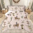 thumbnail image 1 of Castle Fairy Southwestern Cowboy Full Size Comforter Sets 3-Piece for Kids Teens Adults,Botanical Cactus Bedding Comforter Set,Western Theme Bull Skull Lightweight Bedding Sets,Ultra Soft Home Decor, 1 of 8