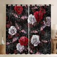 thumbnail image 1 of Castle Fairy Spooky Animal Bats Blackout Curtains Set of 2 (52x84 Each) for Teenagers,Happy Halloween Window Curtains,Floral Rose Curtains and Drapes,Lightweight Room Decor, 1 of 6