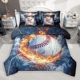 thumbnail image 1 of Castle Fairy Sport Baseball 7Pcs Bedding Comforter Set for Teens Women Men,Ball Gamer Queen Bedding Sets Super Cozy,Abstract Lightning Queen Sheet Sets,Lightweight Room Decor, 1 of 8