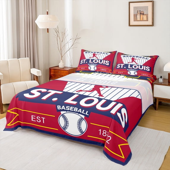 Castle Fairy Sport Baseball Boy Twin Sheet Sets,Ball Gamer Bedding
