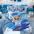 thumbnail image 1 of Castle Fairy Sport Basketball Twin Bedding Sets 7-Piece for Kids Teens Adults,Ball Gamer Bedding Comforter Set Microfiber,Abstract Graffiti Splash Breathable Sheet Sets,Microfiber Bedroom Decor, 1 of 8