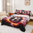 thumbnail image 1 of Castle Fairy Sport Billiards Queen Sheet Sets,Abstract Flame Snooker Bed Set, 1 of 7