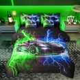 thumbnail image 1 of Castle Fairy Sport Car Twin Bedding Sets for Adults,Speed Race Car Bedding Comforter Set, 1 of 8