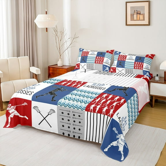 Castle Fairy 4-Piece King Size Bed Sheet Set - Gingerbread Deer Christmas Print