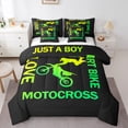 thumbnail image 1 of Castle Fairy Sport Motorcycle Bedding Comforter Set 7pcs for Kids Children Teens,Car Theme Queen Bedding Sets Super Cozy,Abstract Graffiti Queen Sheet Sets,Lightweight Room Decor,Reversible, 1 of 8