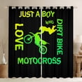 thumbnail image 1 of Castle Fairy Sport Motorcycle Curtains Pack of 2 (42x84 Each) for Kids Children Teens,Car Theme Curtains Blackout,Abstract Graffiti Bedroom Curtains,Lightweight Room Decor, 1 of 6