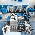 thumbnail image 1 of Castle Fairy Sport Motorcycle Motocross 7-Piece Twin Bedding Set for Teens, 1 of 8