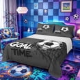 thumbnail image 1 of Castle Fairy Sport Soccer Bed Sheets 4-Piece,Goal Time Full Size Sheets,1 Fitted Sheet, 1 Flat Sheet and 2 Pillowcases, 1 of 6