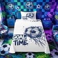 thumbnail image 1 of Castle Fairy Sport Soccer Twin Sheets 3pcs,Goal Time Bedding,1 Fitted Sheet, 1 Flat Sheet and 1 Pillowcase, 1 of 6