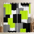 thumbnail image 1 of Castle Fairy Square Black Out Curtains,Black Grey Green Curtains Pack of 2 (42x63 Each), 1 of 6