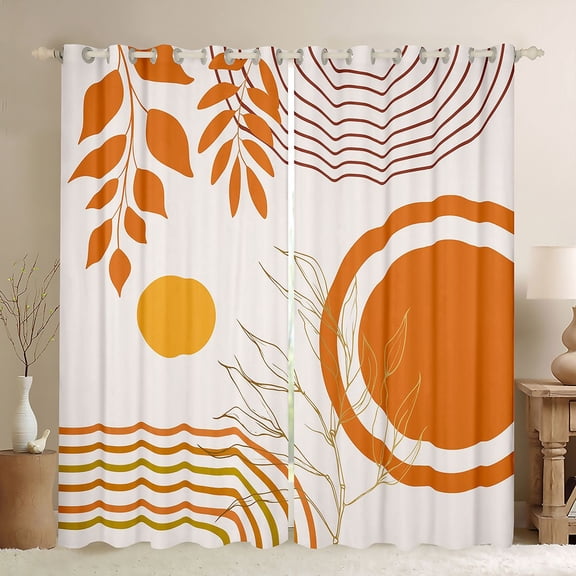 Castle Fairy Stripes Black Out Curtains,Geometric Curtains Pack of 2 (42x63 Each)
