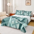 thumbnail image 1 of Castle Fairy Stripes Girl Full Size Sheets,Abstract Gradient Lines Bed Sheets, 1 of 7