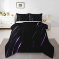 thumbnail image 1 of Castle Fairy Stripes Lines 3 Pieces Queen Comforter Set,Abstract Geometric Ultra Soft Bedding Sets,Neon Lights Bedding Comforter Set,Microfiber Teens Bedroom Decor,Reversible, 1 of 6