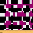 thumbnail image 1 of Castle Fairy Teenager Geometric Grid Fabric by the Yard 2 Yards,Abstract Rectangle Room Decor Fabric by the Yard,Mid Century Sewing Fabric,Super Cozy Room Decor, 1 of 6