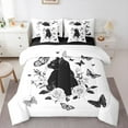 thumbnail image 1 of Castle Fairy Teenagers Black Cat 7pcs Bedding Comforter Set,Rose Butterfly Queen Bedding Sets Super Cozy,Happy Halloween Queen Sheet Sets,Luxury Bedroom Decor, 1 of 8