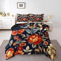 Castle Fairy Teenagers Chic Floral Twin Comforter Sets,Vintage Bedding Set