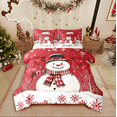 thumbnail image 1 of Castle Fairy Teenagers Christmas Snowman 7-Piece Twin Bedding Sets,Red Sparrows Bedding Comforter Set,Happy New Year Breathable Sheet Sets,Breathable Home Decor, 1 of 9