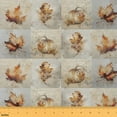 thumbnail image 1 of Castle Fairy Teenagers Fall Pumpkin Fabric by the Yard 2 Yards,Maple Leaves Room Decor Fabric by the Yard,Rustic Vintage Sewing Fabric,Super Cozy Room Decor, 1 of 6