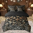 thumbnail image 1 of Castle Fairy Teenagers Flying Gradient Butterflies Bedding Comforter Set 7pcs,Chic Floral Flower Queen Bedding Sets Super Cozy,Retro Vintage Aesthetic Queen Sheet Sets,Super Cozy Room Decor, 1 of 8