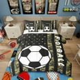 thumbnail image 1 of Castle Fairy Teenagers Gamer Soccer 7-Piece Twin Bedding Sets,Abstract Camouflage Bedding Comforter Set,USA Flag Breathable Sheet Sets,Ultra Soft Home Decor, 1 of 8