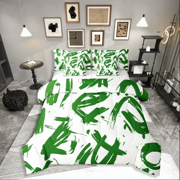 Castle Fairy 7-Piece King Graffiti Bedding Set - Splash Stripes