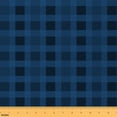 thumbnail image 1 of Castle Fairy Teenagers Minimalist Buffalo Fabric by the Yard 2 Yards,Geometric Plaid Room Decor Fabric by the Yard,Black Blue Sewing Fabric,Ultra Soft Home Decor, 1 of 6