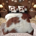 thumbnail image 1 of Castle Fairy Teenagers Vintage Cow Print Twin Bedding Sets 7-Piece,Rustic Farmhouse Animal Bedding Comforter Set Microfiber,Western Theme Breathable Sheet Sets,Ultra Soft Home Decor,Reversible, 1 of 8