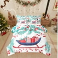thumbnail image 1 of Castle Fairy Teenagers Xmas Gifts 7-Piece Twin Bedding Sets,Tree Leaves Bedding Comforter Set,Happy New Year Breathable Sheet Sets,Lightweight Room Decor, 1 of 8