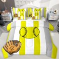 thumbnail image 1 of Castle Fairy Teens Adults Baseball Gamer Twin Bedding Sets 7-Piece,Sport Game Bedding Comforter Set Microfiber,Abstract Geometric Stripes Breathable Sheet Sets,Breathable Home Decor,Reversible, 1 of 8