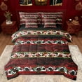 thumbnail image 1 of Castle Fairy Teens Adults Cow Print Bedding Comforter Set 7 Pieces,Bohemian Tribal Aztec Full Bedding Set Lightweight,Farmhouse Animal Fitted Sheet Flat Sheet,Microfiber Bedroom Decor,Reversible, 1 of 8